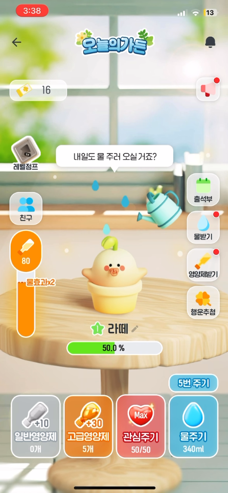물 주기
